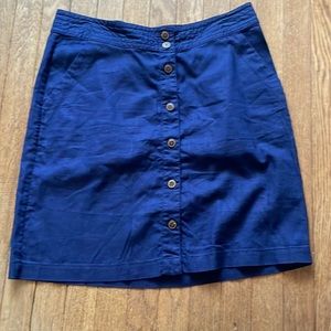 Patagonia Blue Summertime Button Front Skirt